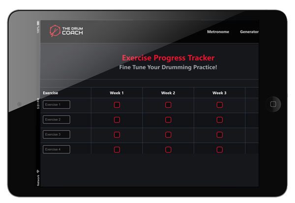 Rudiment Tracker Tool