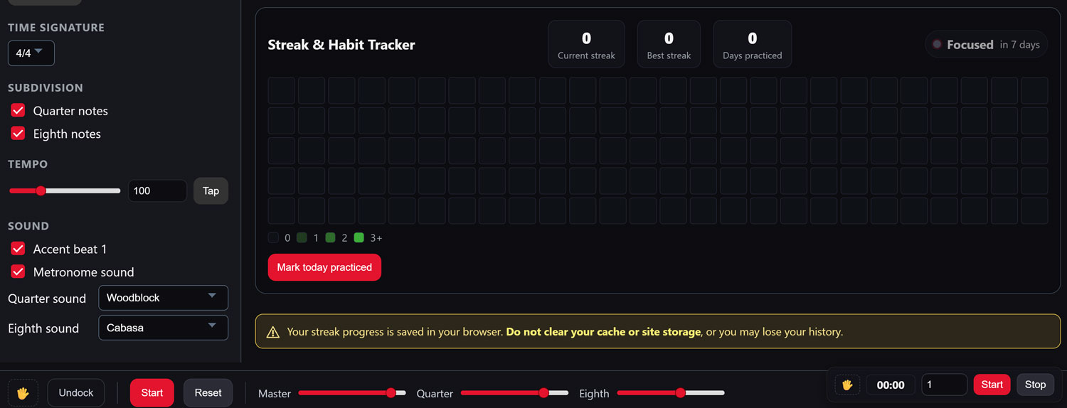 Rudiment Trainer Tool Preview